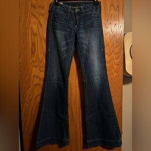 Women's Blue Flared Jeans